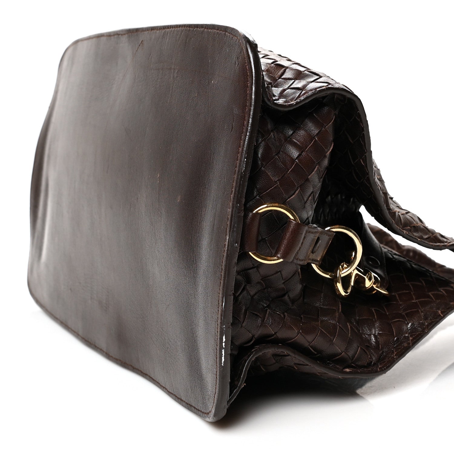 Bottega Veneta Nappa Intrecciato Shoulder Bag Ebano 9 of 12