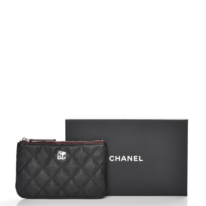 Chanel Caviar Quilted Small Cosmetic Case Black 8 of 8