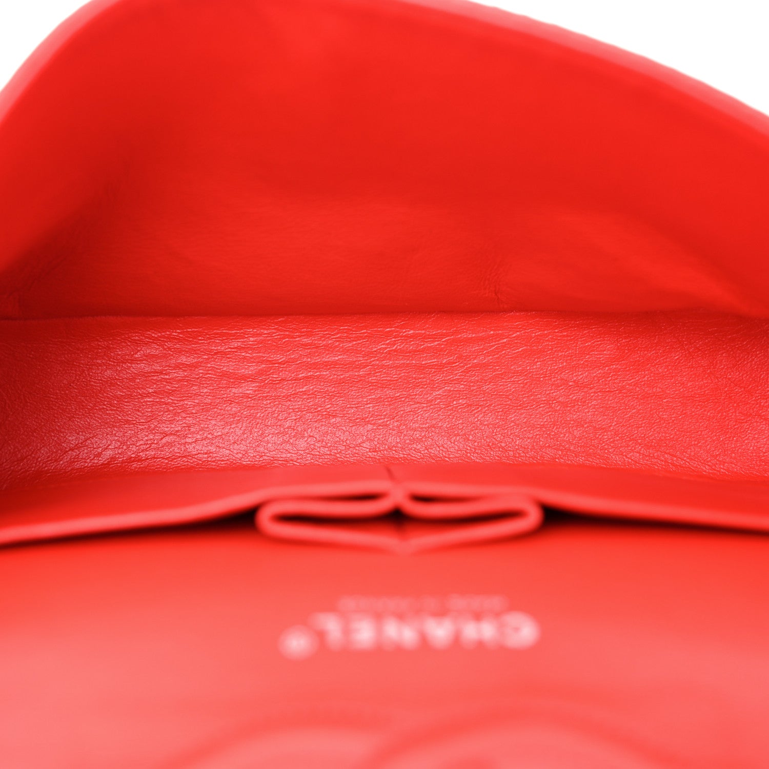 Chanel Lambskin Perforated Medium Double Flap Red 5 of 13