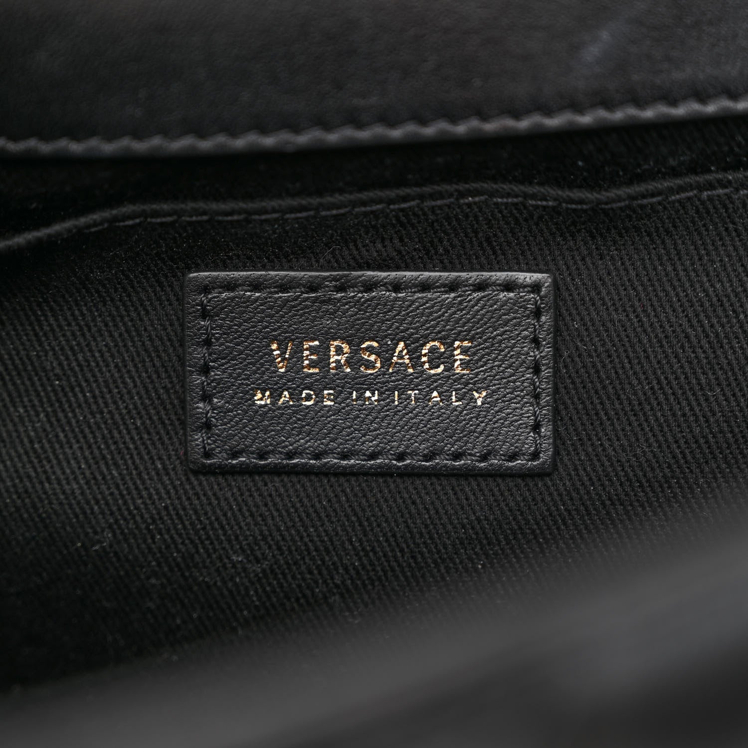 Versace Nappa Quilted Barocco Print Icon Shoulder Bag Black 6 of 13