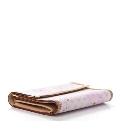 Louis Vuitton Monogram Cherry Blossom Porte Tresor International Wallet Pink 4 of 9