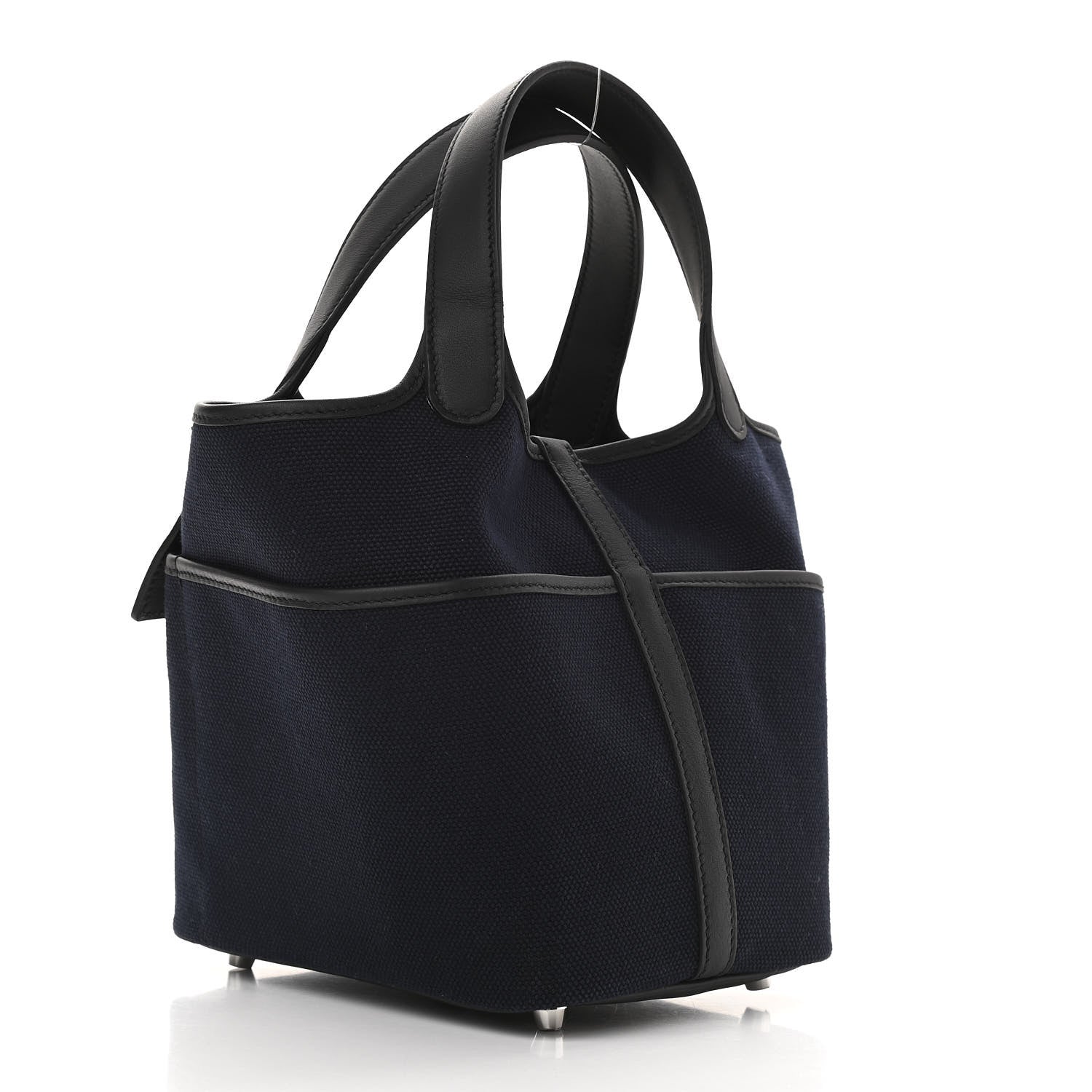Hermes Toile Goeland Swift Cargo Picotin Lock 18 Bleu Marine 3 of 11