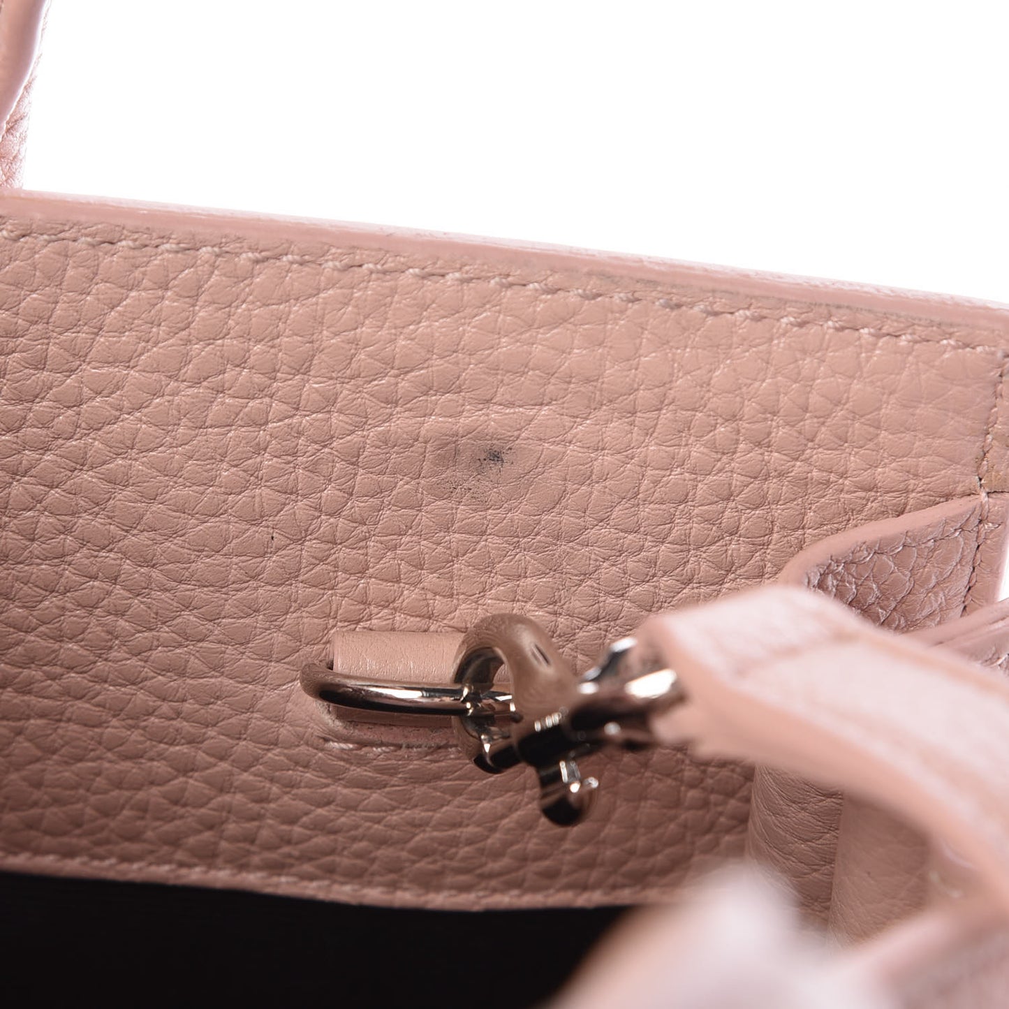 Grained Calfskin Baby Sac De Jour Antique Rose