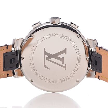 Louis Vuitton Stainless Steel Monogram 39mm Tambour Moon Chronograph Automatic Watch 5 of 10