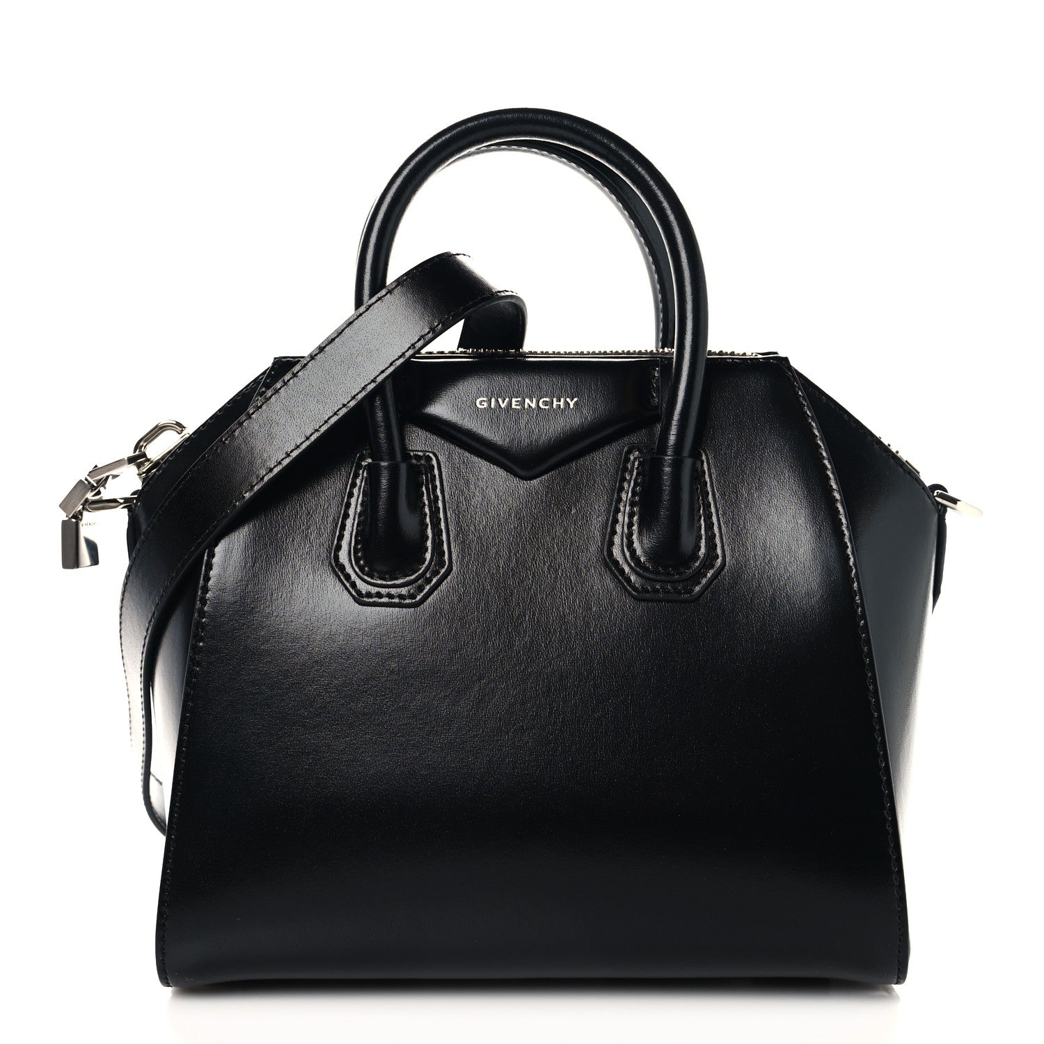 Givenchy Shiny Lord Calfskin Mini Antigona Black 1 of 10