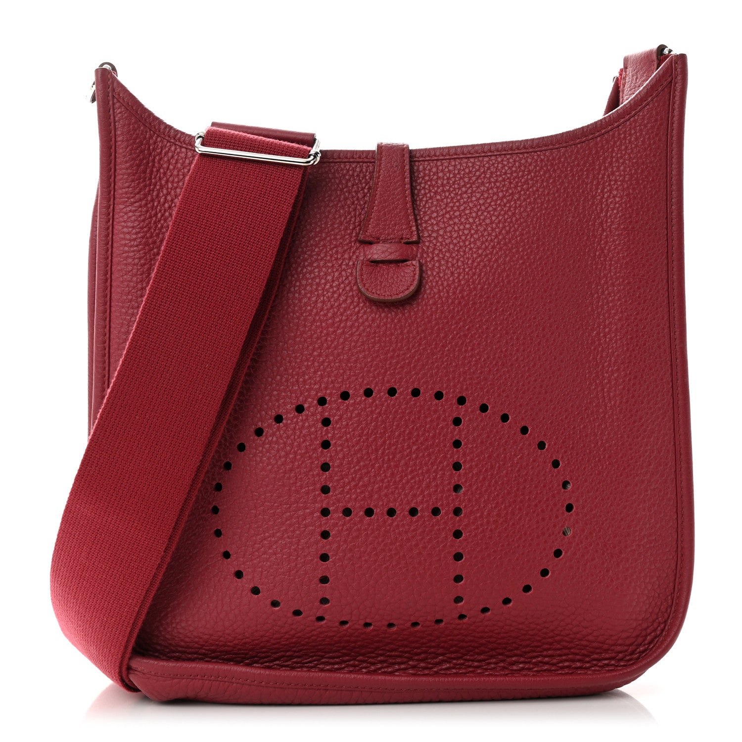 Hermes Taurillon Clemence Evelyne III PM Rubis 1 of 10