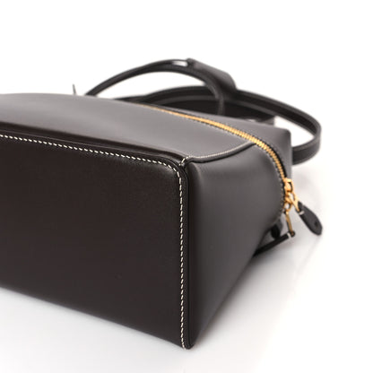 Loro Piana Smooth Calfskin Extra Bag L27 Dark Chocolate Licorice 8 of 9