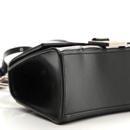 Balenciaga Box Calfskin Graffiti Logo Hourglass Top Handle Bag XS Black Silver 9 of 12