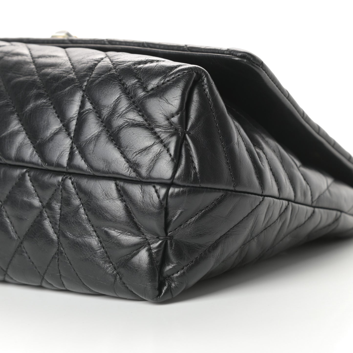 Lambskin Quilted Medium Happy Shoulder Bag Black