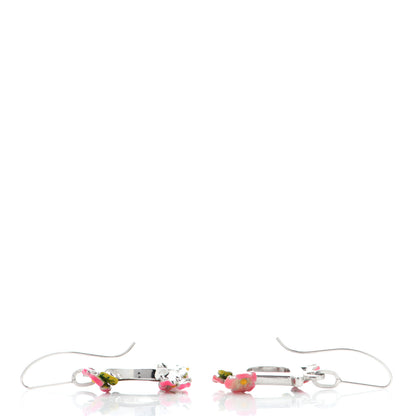 Christian Dior D Flower Earrings Silver 3 of 4