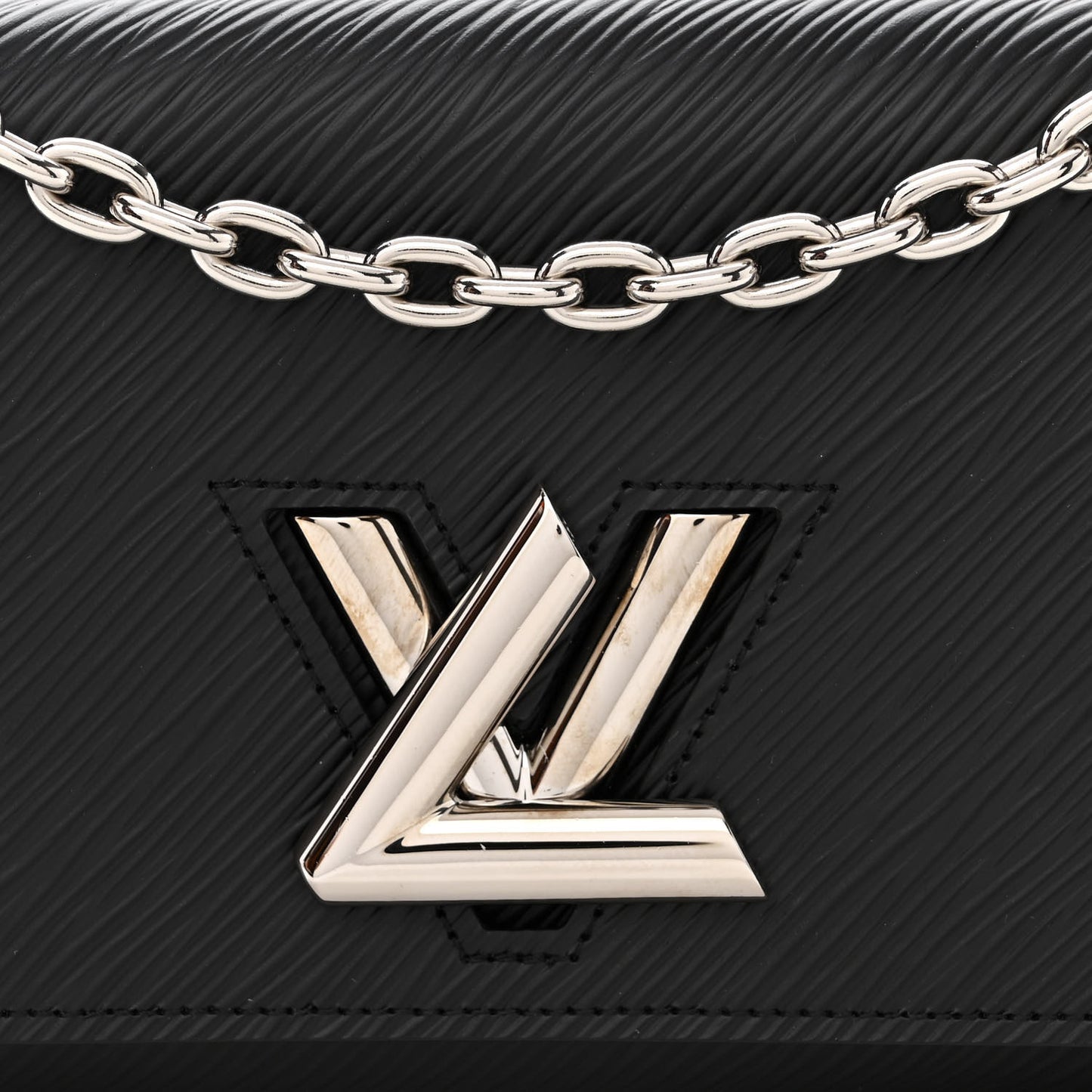 Epi Twist Chain Wallet Black