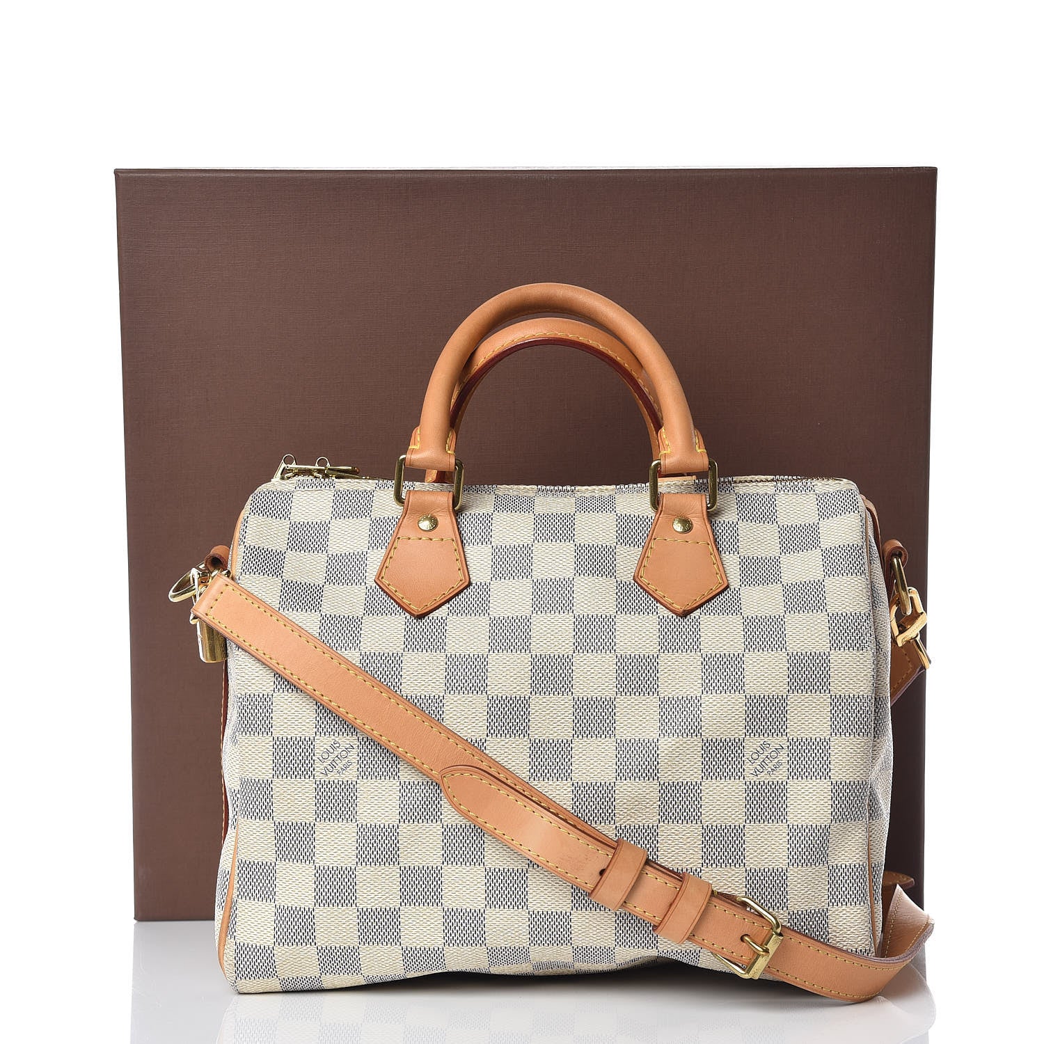 Louis Vuitton Damier Azur Speedy Bandouliere 25 11 of 11