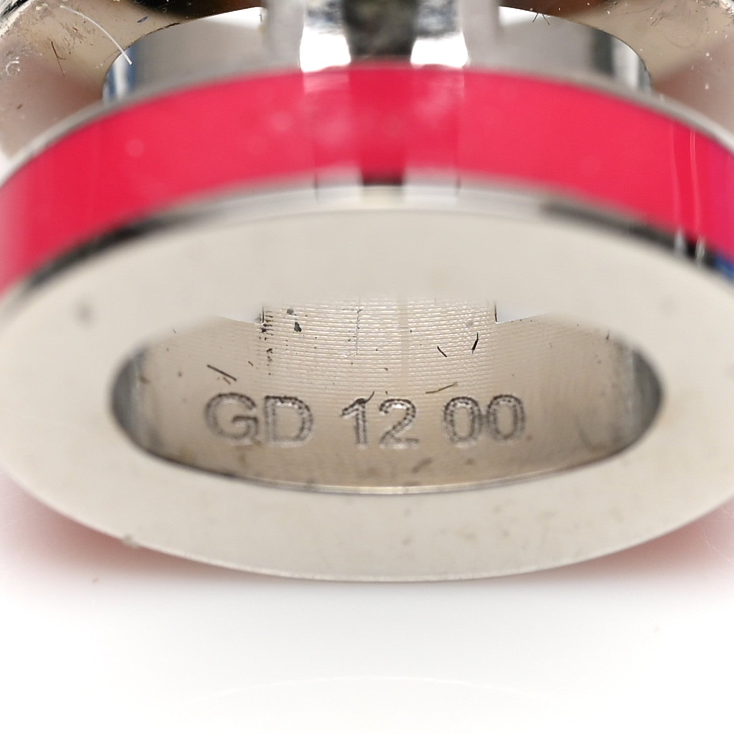 Hermes Palladium Lacquered Mini Pop H Earrings Rose Extreme 6 of 7