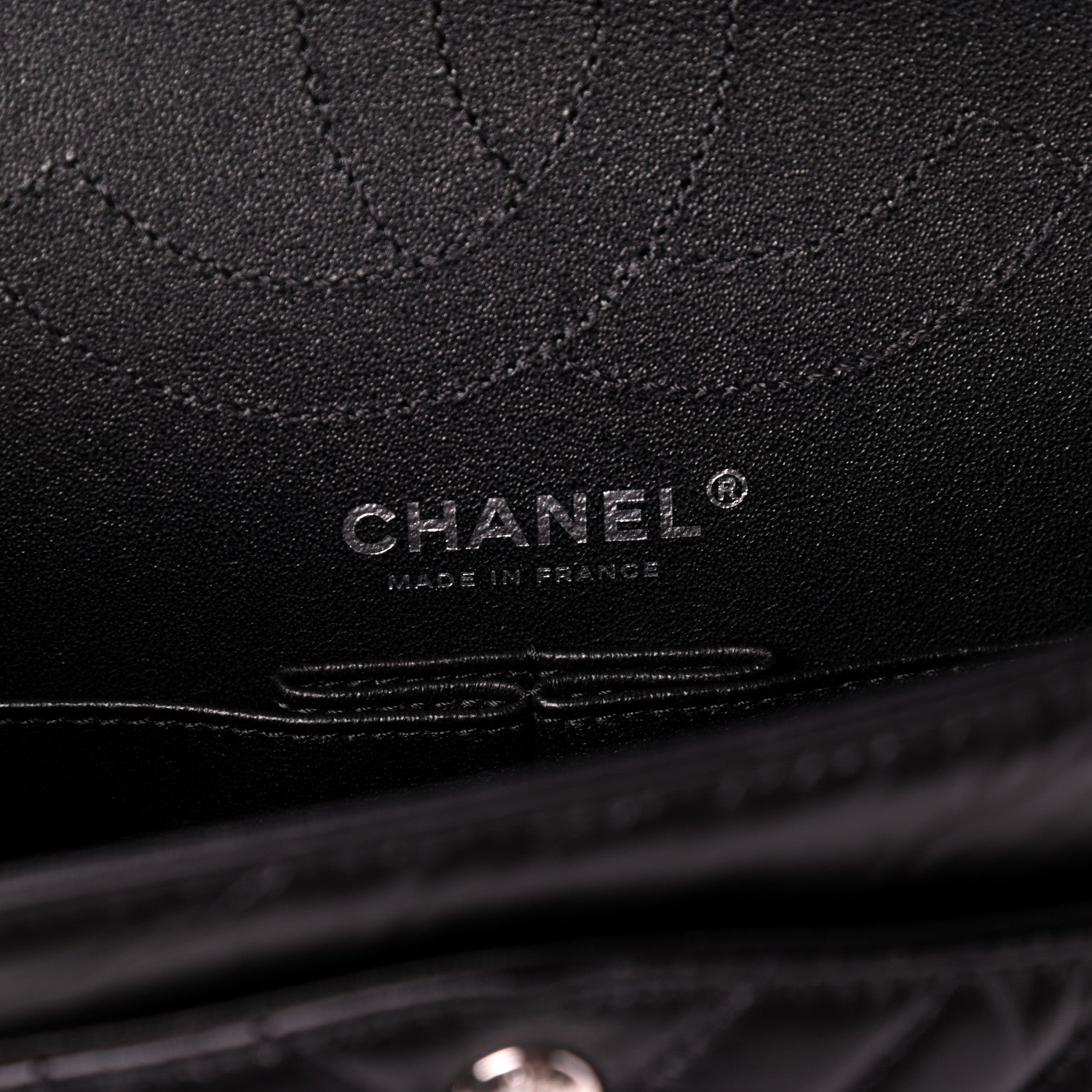Chanel Aged Calfskin Chevron Quilted 2.55 Reissue 225 Flap So Black 6 of 10