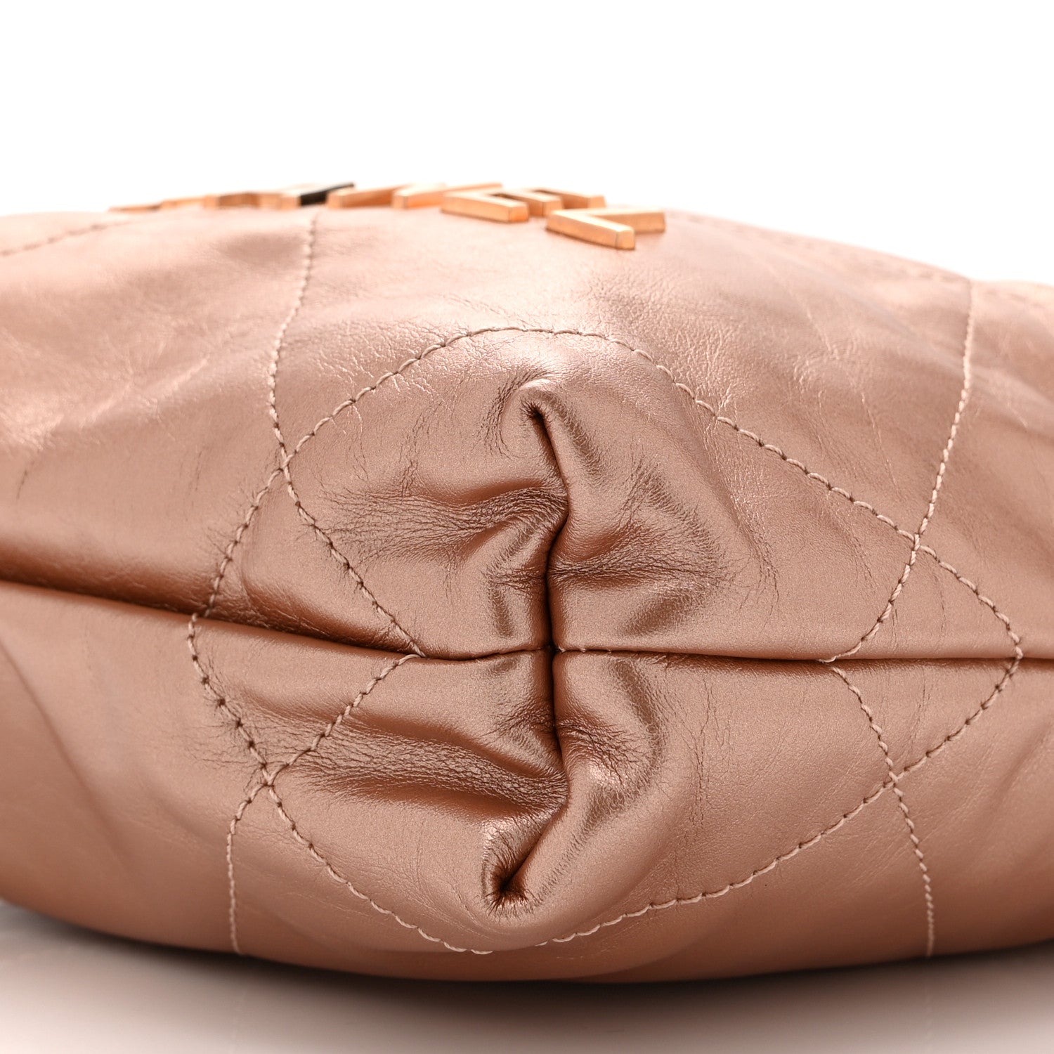 Chanel Metallic Calfskin Quilted Mini Chanel 22 Copper 10 of 11