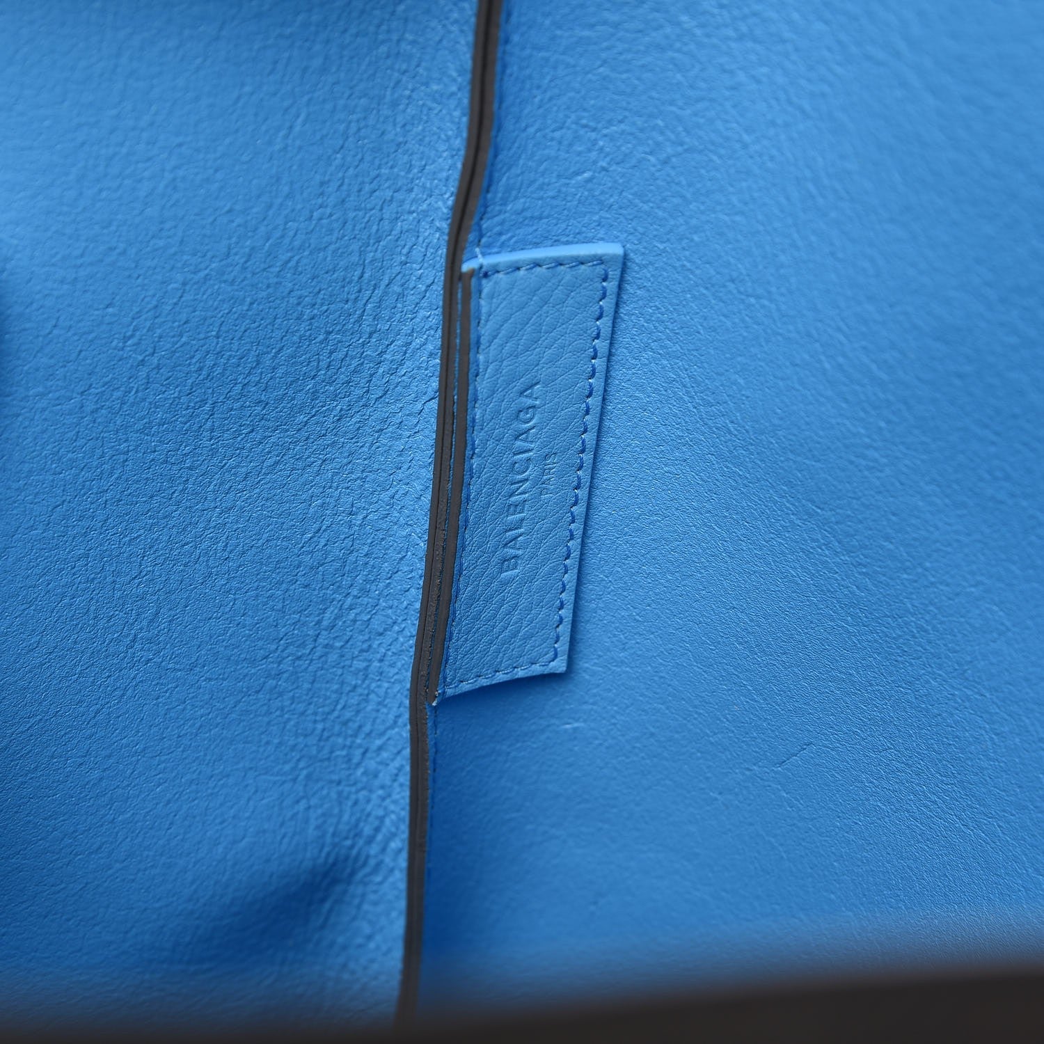 Balenciaga Veau Baltimore Double Sided Medium Everyday Tote Gris Fossile Bleu Turquoise 6 of 9