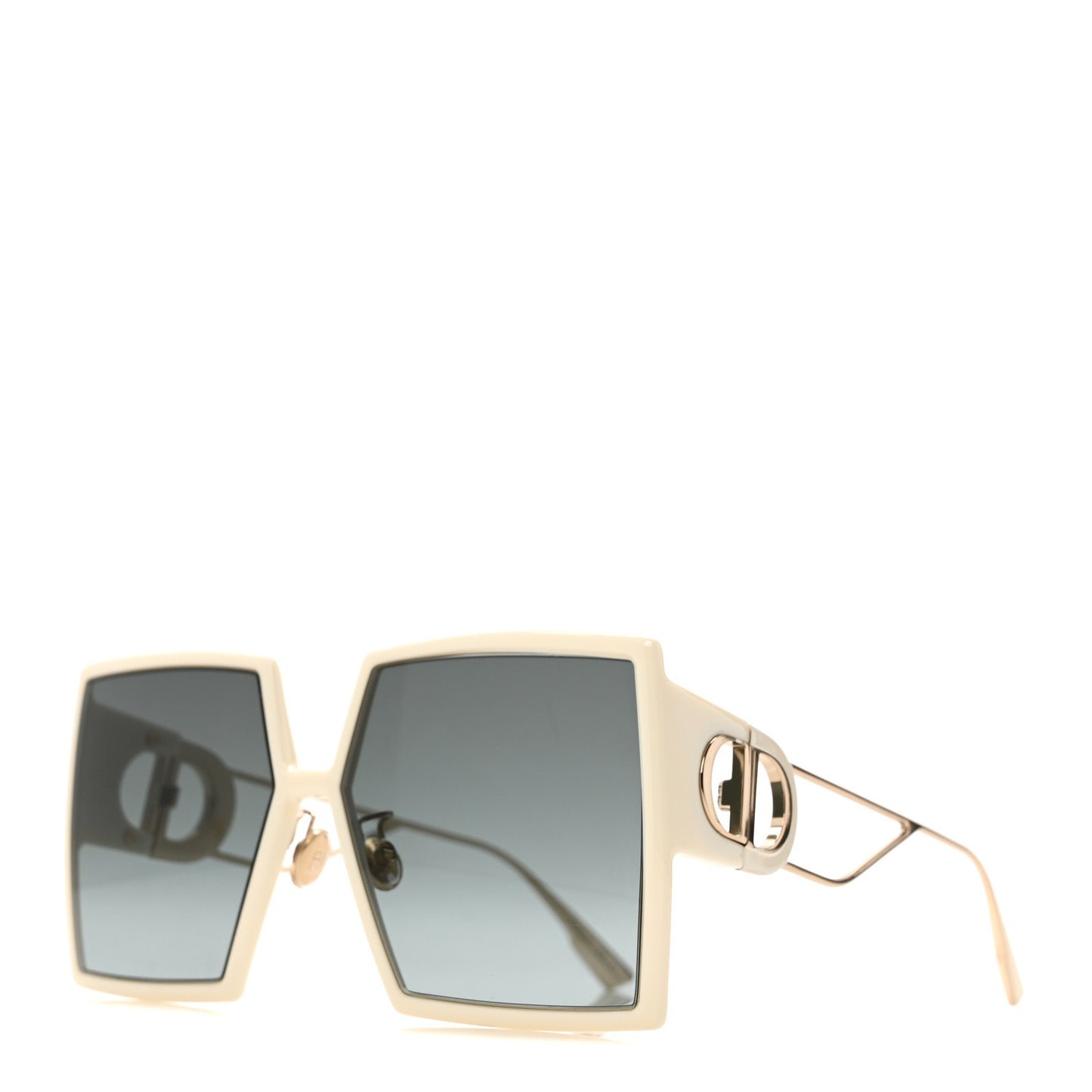 Square 30 Montaigne Sunglasses White