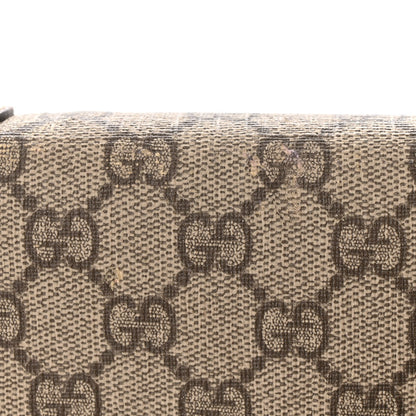 Gucci GG Supreme Monogram Web Messenger Bag Brown 16 of 18
