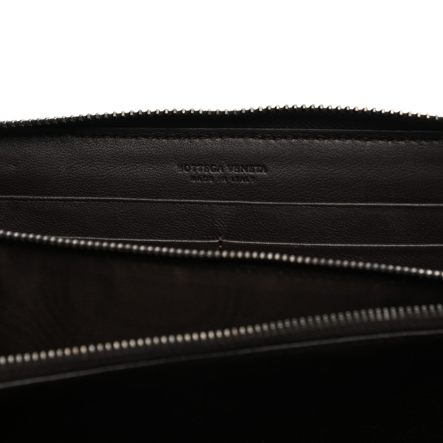 Bottega Veneta Goatskin Intrecciato Zip Around Wallet Brown 6 of 10