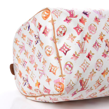 Louis Vuitton Watercolor Aquarelle Speedy 35 White 7 of 19