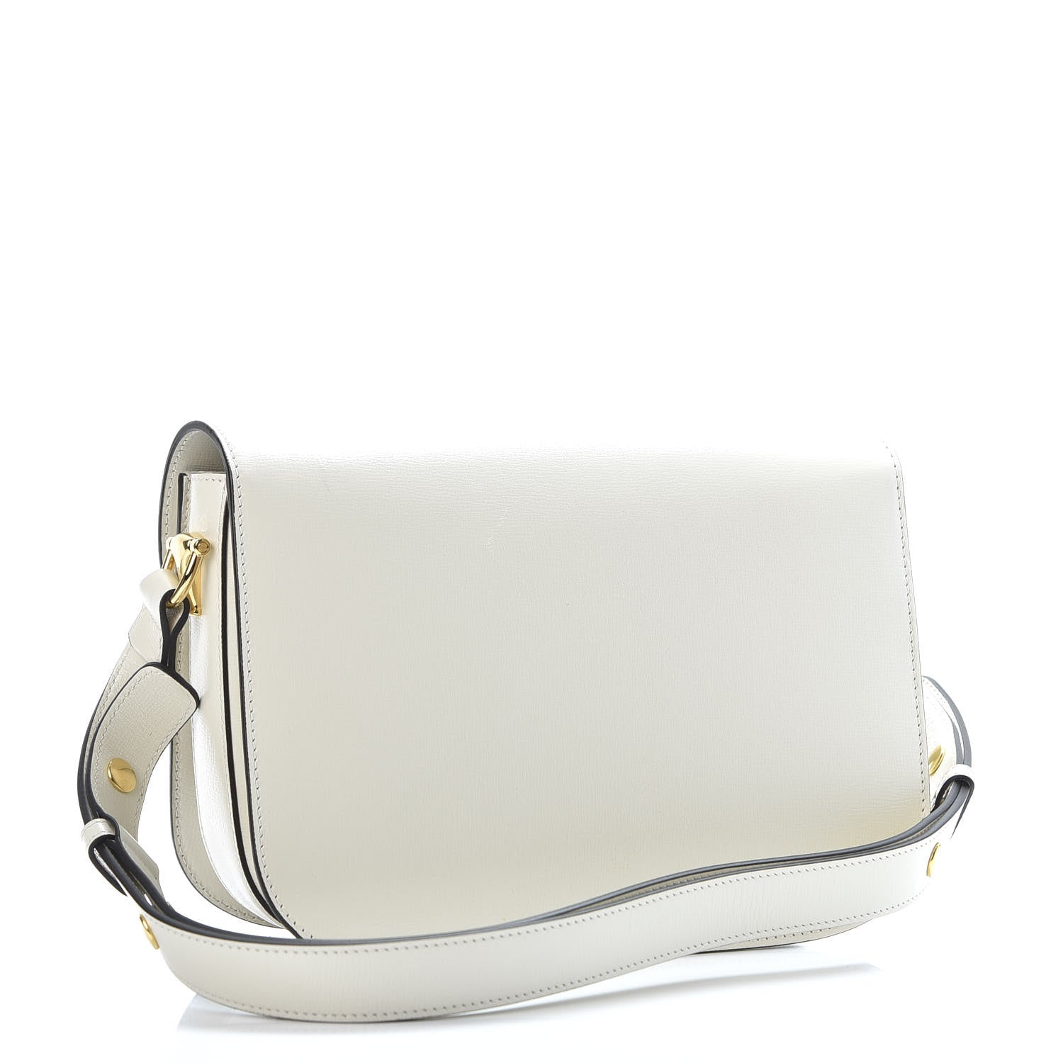 Gucci Azalea Calfskin Horsebit 1955 Shoulder Bag Mystic White 2 of 10