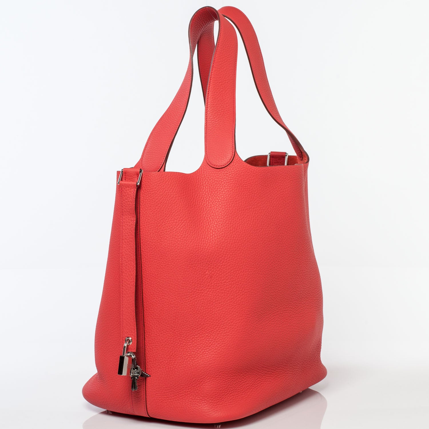 Hermes Taurillon Clemence Picotin Lock TGM Bougainvillier 3 of 10