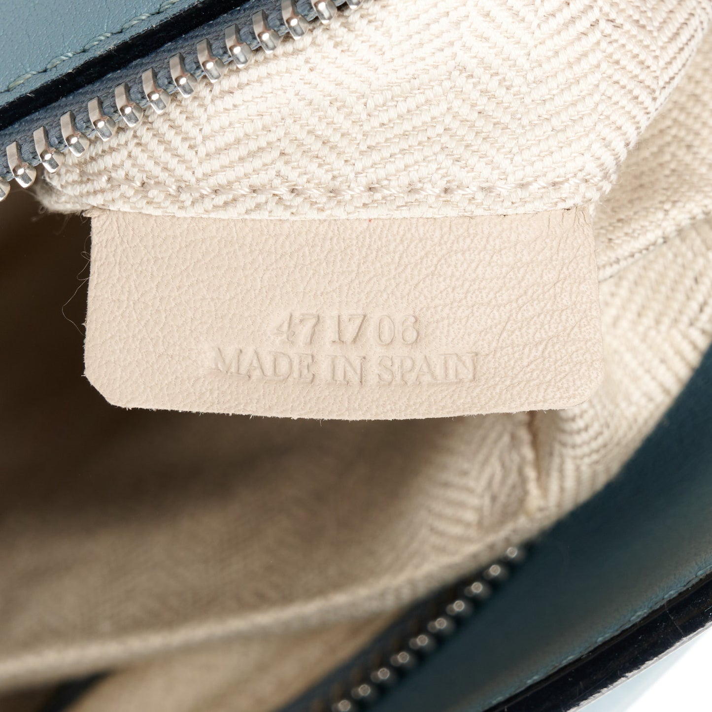 Calfskin Small Puzzle Bag Stone Blue