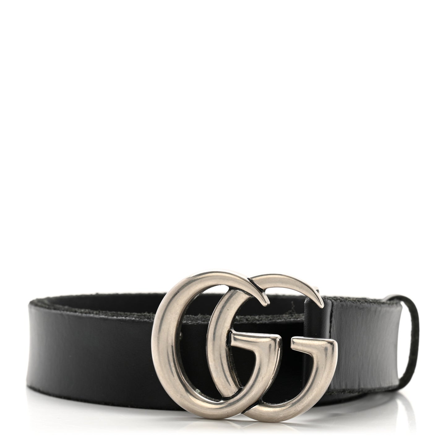 Cuoio Toscano Nickel Double G 30mm Belt 80 32 Black