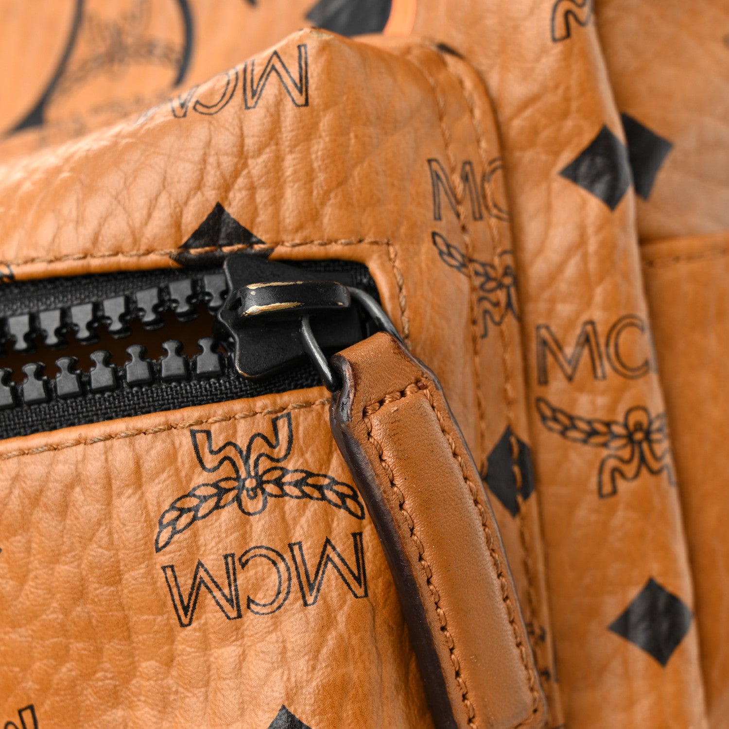 MCM X SAMBYPEN Visetos Small Stark Backpack Cognac 1320419