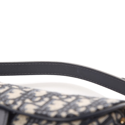 Christian Dior Oblique Mini Saddle Bag Blue 14 of 19