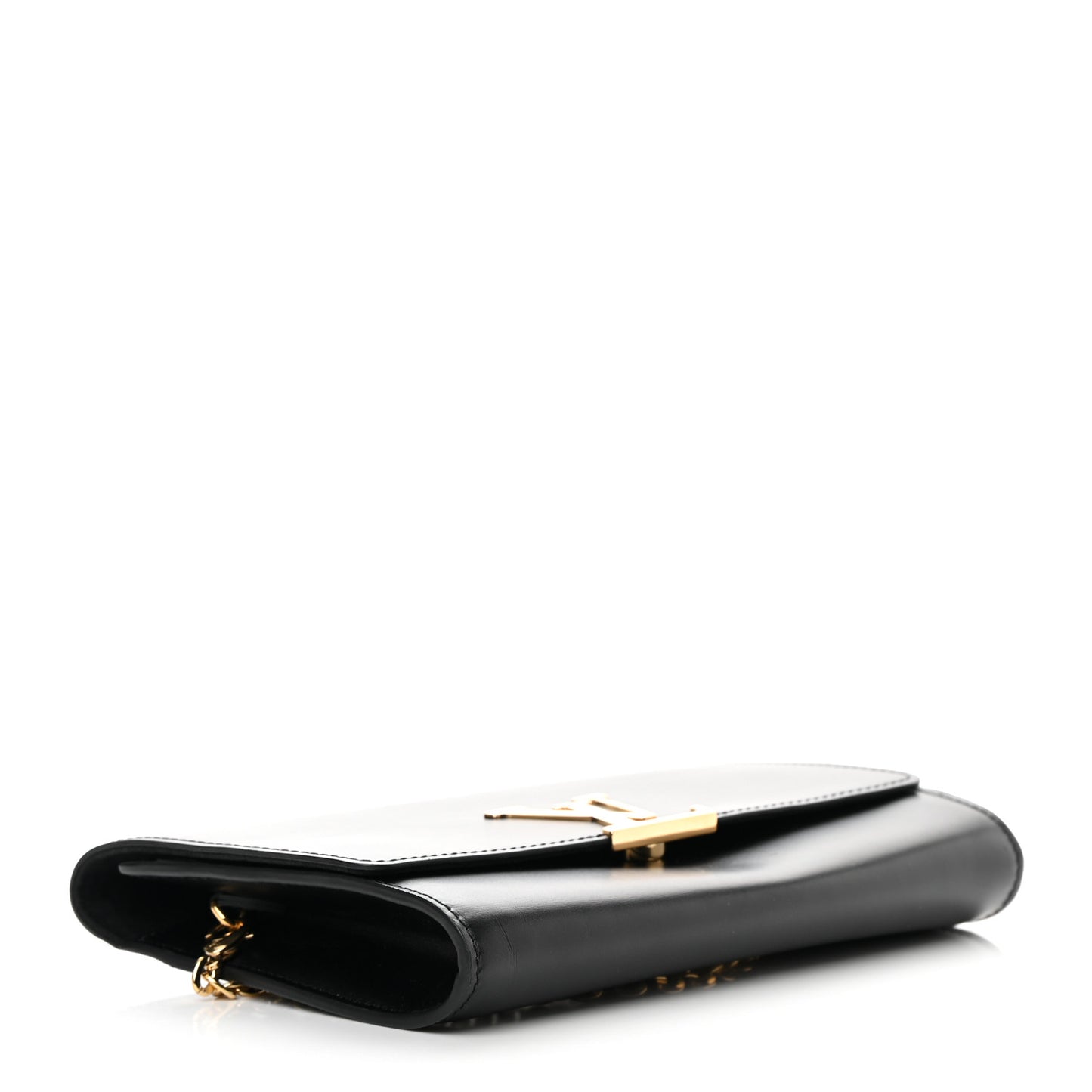 Calfskin Chain Louise GM NM Black