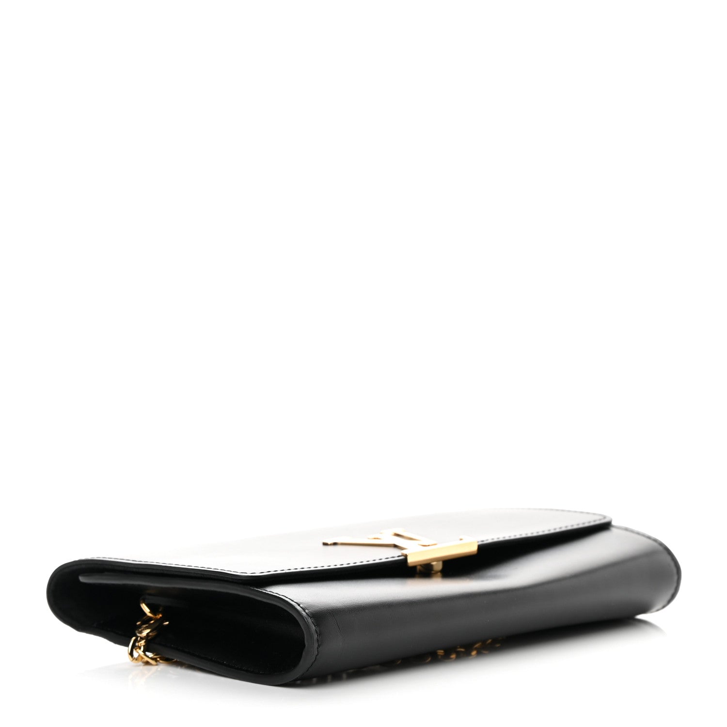 Louis Vuitton Calfskin Chain Louise GM NM Black 4 of 12