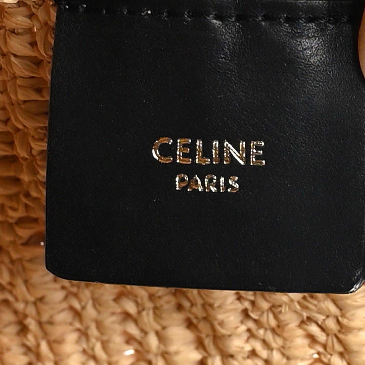 Raffia Sequin Large Pouch Black