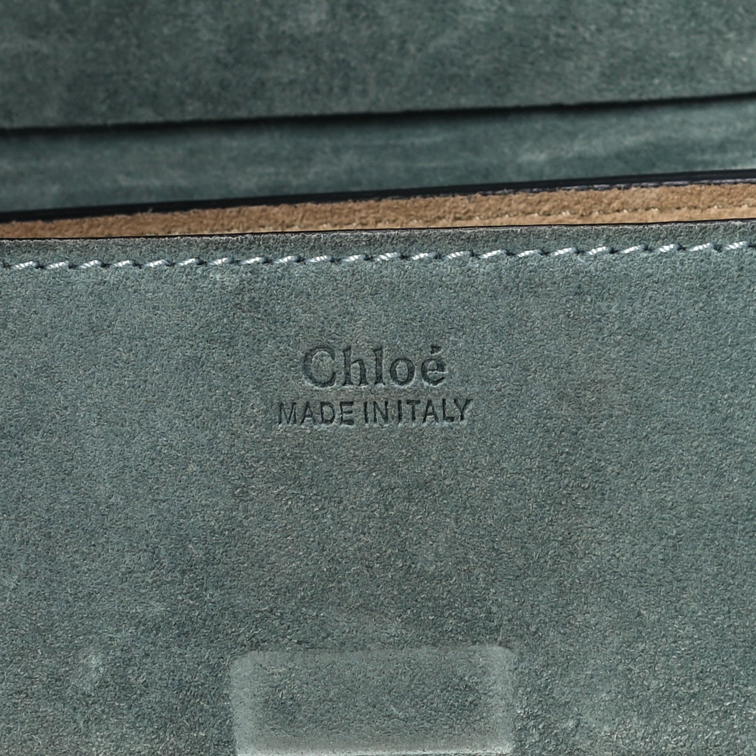 Chloe Suede Smooth Calfskin Mini Drew Shoulder Bag Cloudy Blue 5 of 14