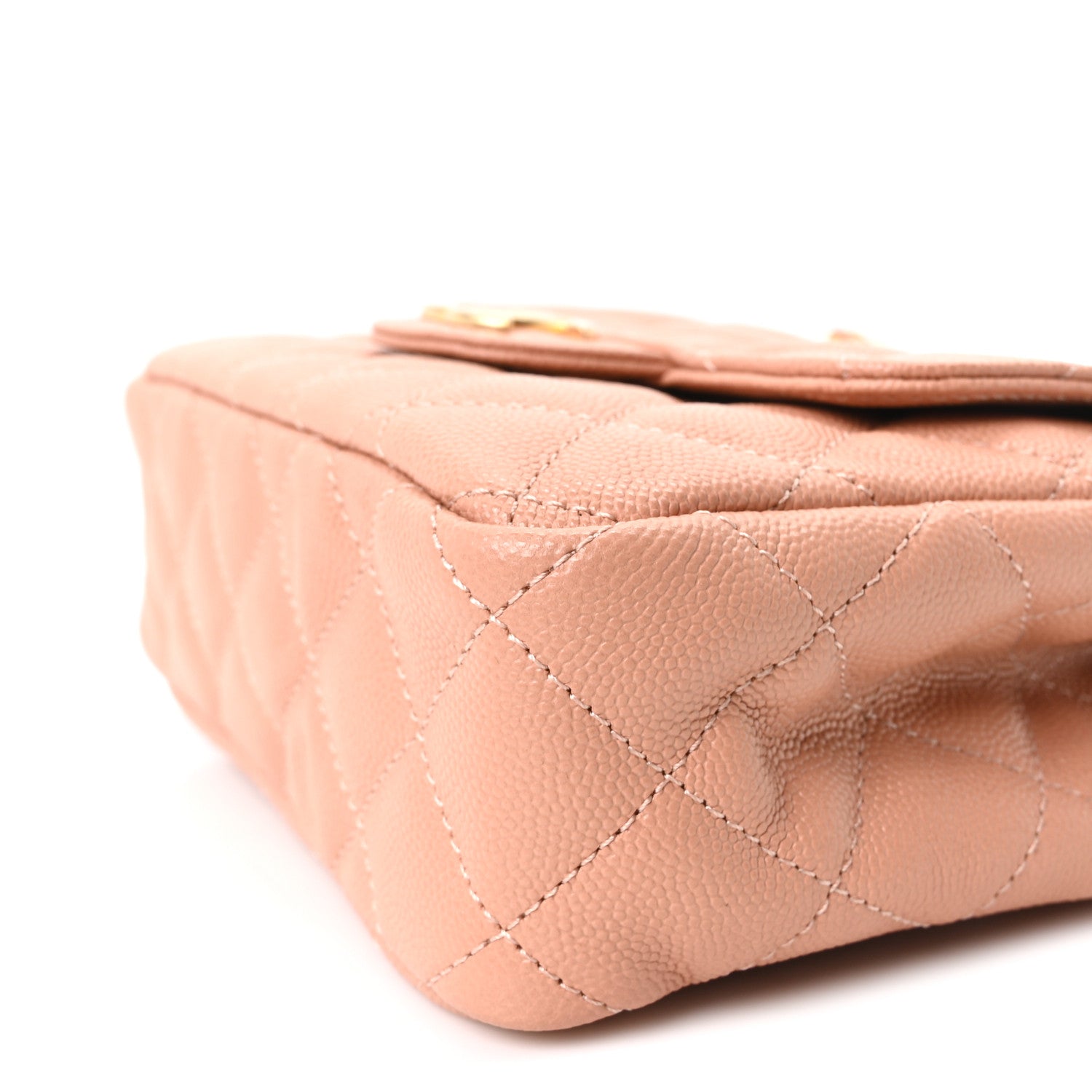 Chanel Caviar Quilted Small Wavy CC Hobo Coral 10 of 11