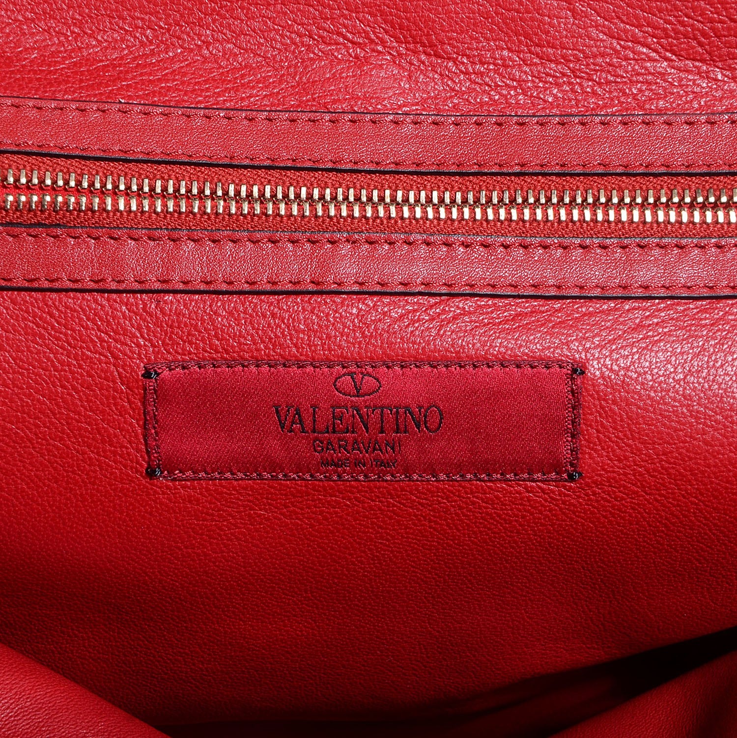 Valentino Garavani Leather Top Handle Tote Scarlet 6 of 9