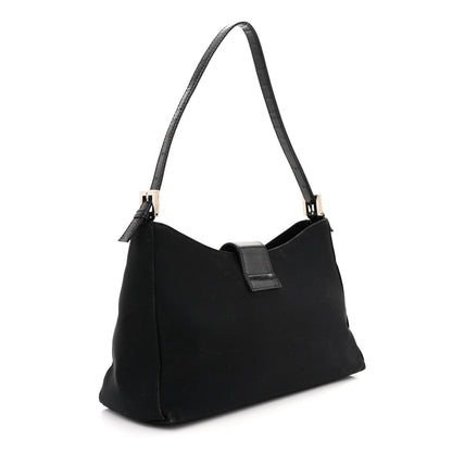 Fendi Neoprene Shoulder Bag Black 3 of 16