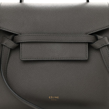 Celine Grained Calfskin Nano Belt Bag Grey 8 of 8