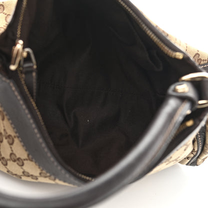 Gucci Monogram Medium D Gold Ring Hobo Dark Brown 5 of 18