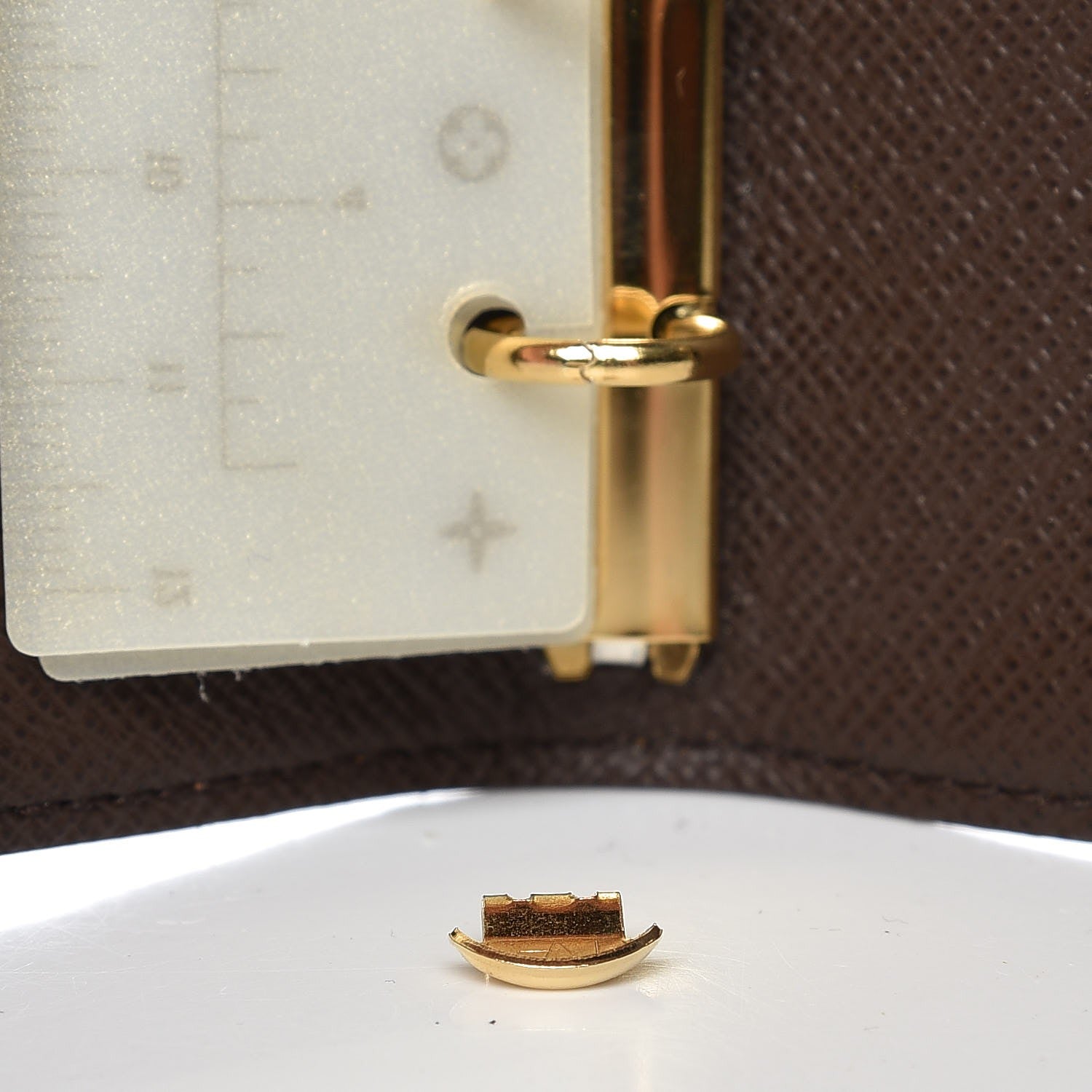 Louis Vuitton Damier Ebene Small Ring Agenda Cover 9 of 10