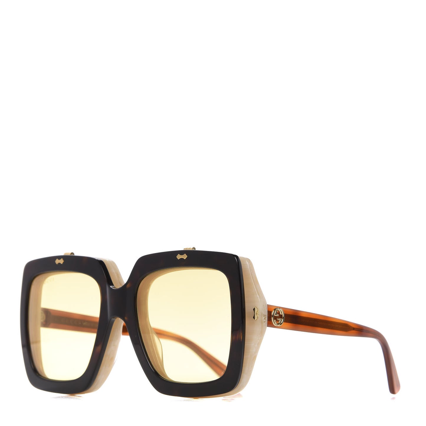 Acetate Oversized Flip Up Sunglasses GG0088S Tortoise