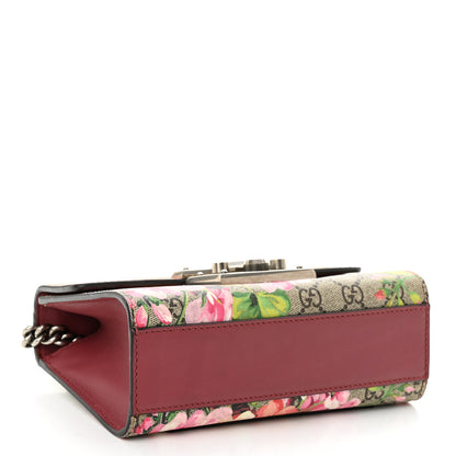 Gucci GG Supreme Monogram Blooms Small Padlock Shoulder Bag Beige Multicolor Dry Rose 4 of 10