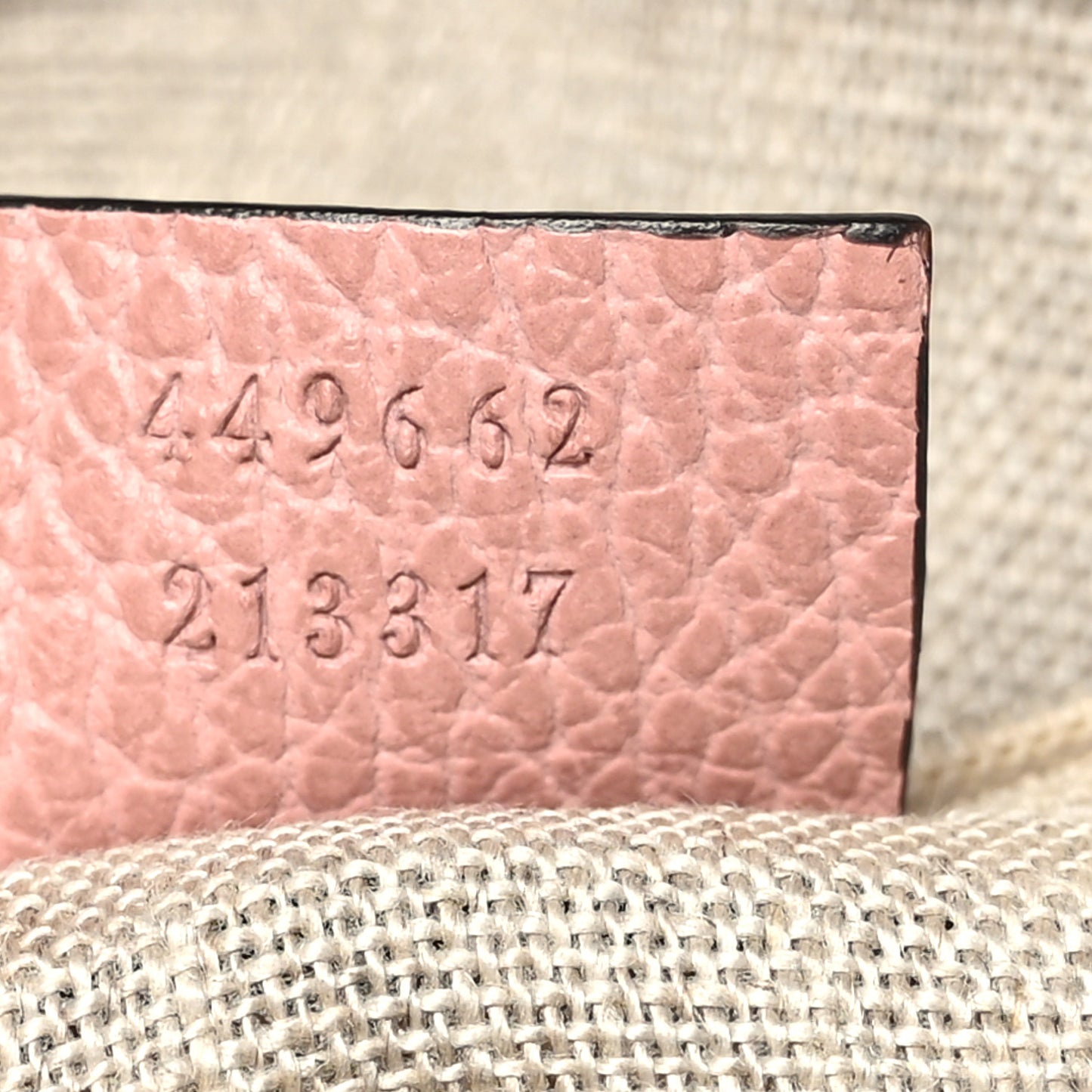 Dollar Calfskin Small GG Charm Dome Bag Soft Pink