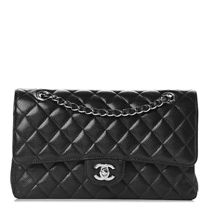 Chanel Caviar Quilted Medium Double Flap Black 1 of 16