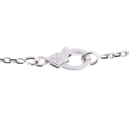 Van Cleef & Arpels 18K White Gold Mother of Pearl Vintage Alhambra Pendant Necklace 5 of 8