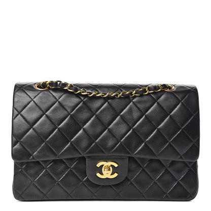 Chanel Lambskin Quilted Medium Double Flap Black 1 of 10