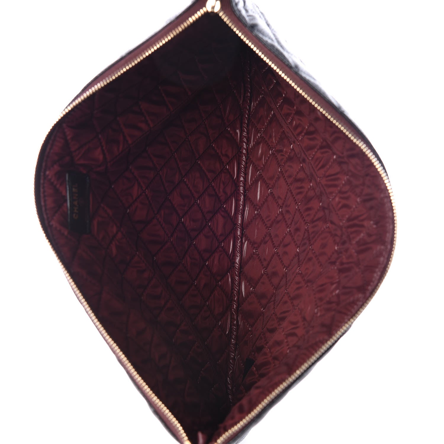 Chanel Caviar Quilted Large Cosmetic Case Black 8 of 11