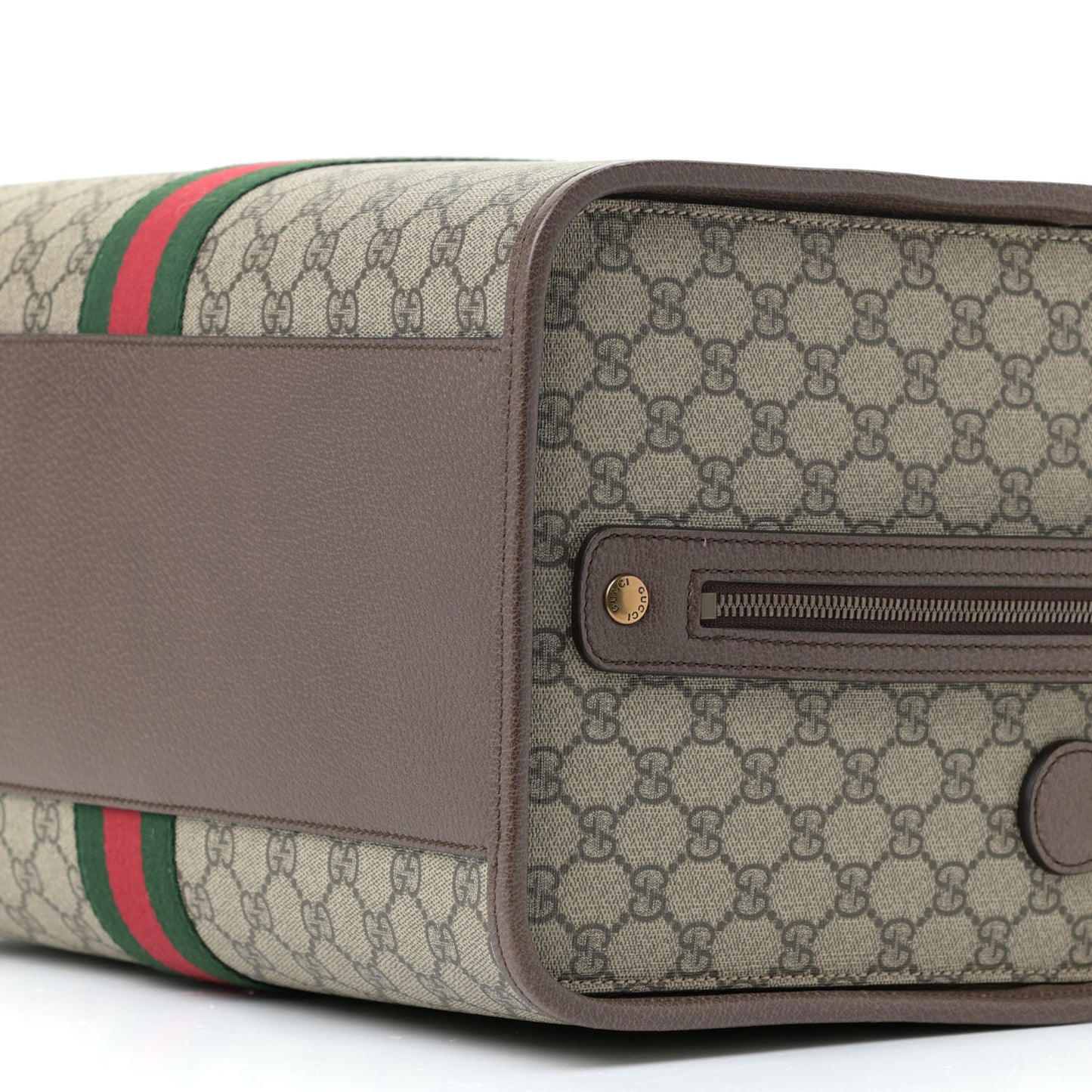GG Supreme Monogram Web Ophidia Duffle Bag Beige New Acero