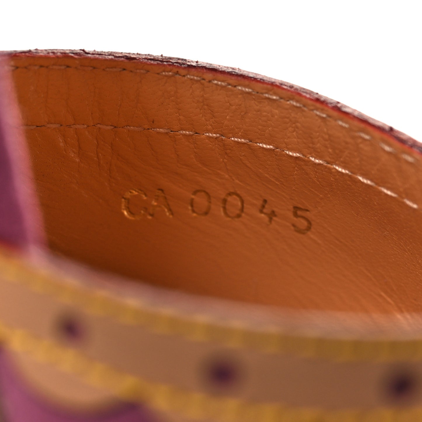 Suede Vachetta Espadrille Wedge Sandals 37.5 Purple