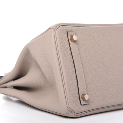 Hermes Togo Birkin 30 Gris Tourterelle 6 of 11